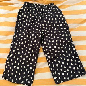Hanna Andersson | Cotton Navy Dot Wide Leg Pants | 4T NWOT